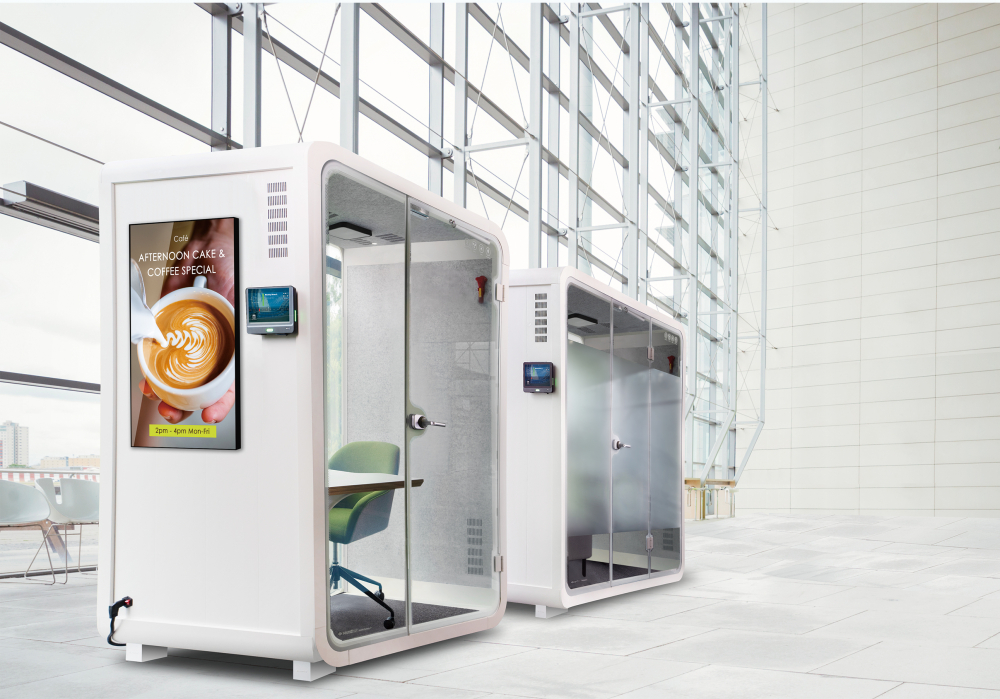 ks凯时·(中国区)官方网站子公司达擎之智慧行动办公舱，采用PDLC智能调光玻璃设计，透过通电与断电的电流切换，呈现透明与雾面效果，具节能降耗特性并兼顾隐私，确保信息安全